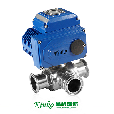 Electric Three waySanitary Ball Valve